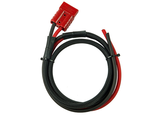 Red PVC Hosuing Auto Wiring Harness , Electric Charge Line Oem Wiring Harness