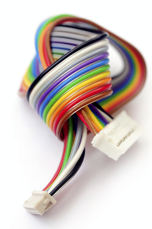 10 Poles Single Wire 8 Way 8 Pin Ribbon Cable , Pure Copper Car Lcd
