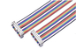 Terminal OEM Wire Harness 1.0mm / 2.54mm Pitch 2 / 4 / 6 Pin Rainbow Color