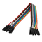 20AWG AWM 20798 Flat Rainbow Ribbon Cable 18CM Length Custom / OEM Service